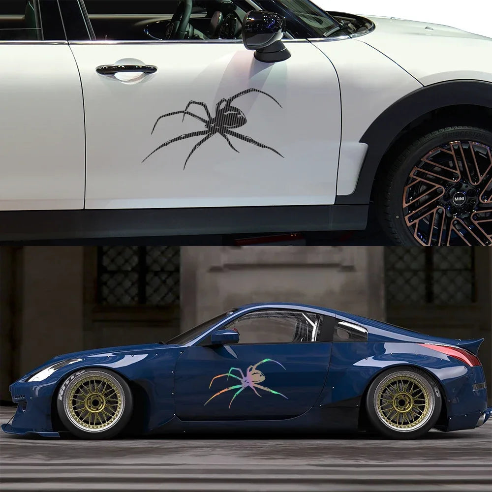 Mysterious Spider Pattern Vinyl Car Sticker | Universal Auto Body Decal