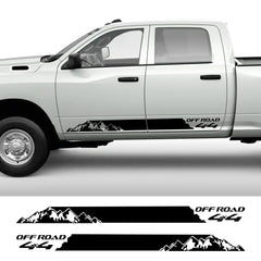 Mountain 4x4 Off-Road Door Side Decal | Universal Pickup Truck Vinyl Graphic