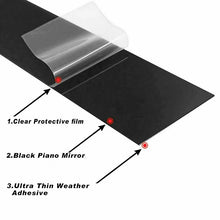 Load image into Gallery viewer, Glossy Black Pillar Post Door Window Trim for Ford Fiesta (2008–2019) | 10-Piece Column Cover