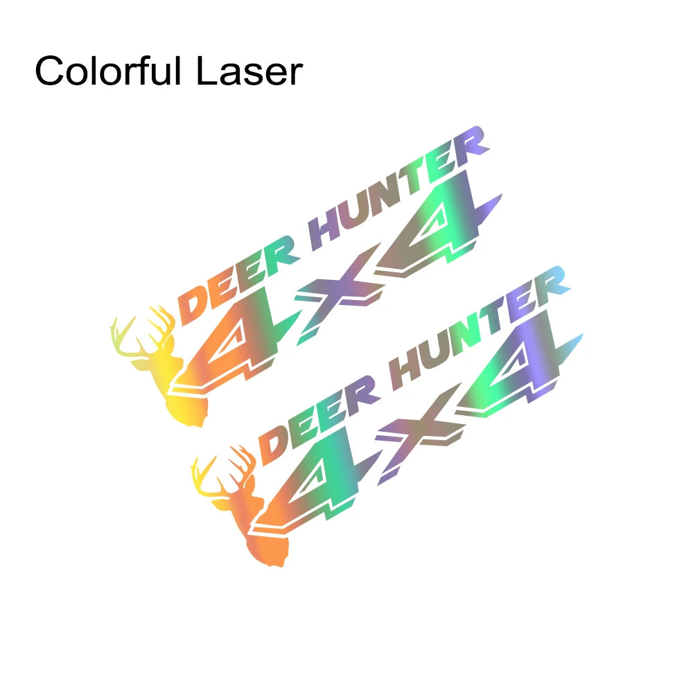 Deer Hunter 4x4 Sport Decal | Universal Pickup Sticker for Ford F-150, Toyota Hilux, Dodge RAM, Nissan Navara & More