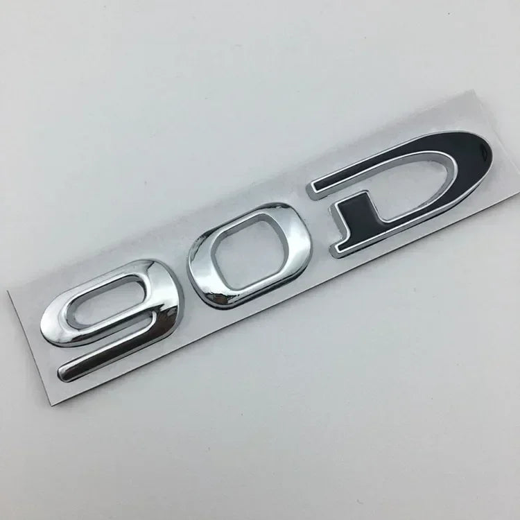 For Tesla MODEL 3 S X Y 75D 85D 90D 100D Rear Boot Trunk Tailgate Emblem Badge Sticker 3D Metal Car Styling Accessories
