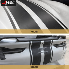 Load image into Gallery viewer, Ford Mustang Mach-E Hood &amp; Body Stripe Decal Kit – 3D Carbon Fiber Vinyl (2021–2023)