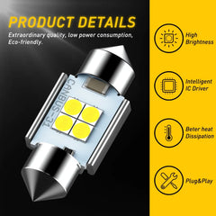 AUXITO C5W C10W Canbus Festoon LED Bulb | 31/36/41mm 12V 2–20 Pack