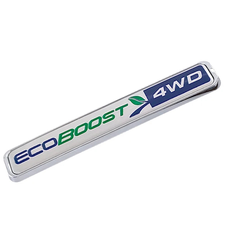3D Metal 4WD EcoBoost Trunk Badge | Ford F-150 / Focus / Fiesta / Edge Logo Sticker