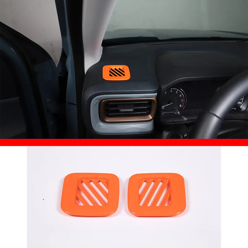 ABS Center Control Panel & Steering Wheel Decoration Trim for Ford Maverick (2022) | Orange / Color Options