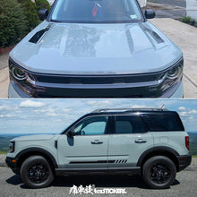 Load image into Gallery viewer, Hood Scoop Racing Stripe Decal for Ford Bronco Sport (2021+) | Vinyl Bonnet Body Graphic