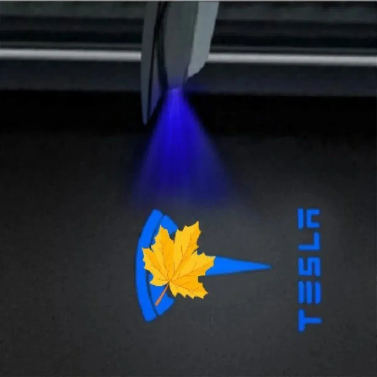 2/4pcs Car Door LED Logo Projector  lights HD Welcome Light 3D Laser Ghost Shadow Light for Tesla Model Y 3 S X car Accessory