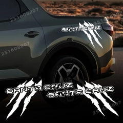 Claw Style Truck Bed Side Decal for Hyundai Santa Cruz | Body Graphic Vinyl Sticker 2-Pack