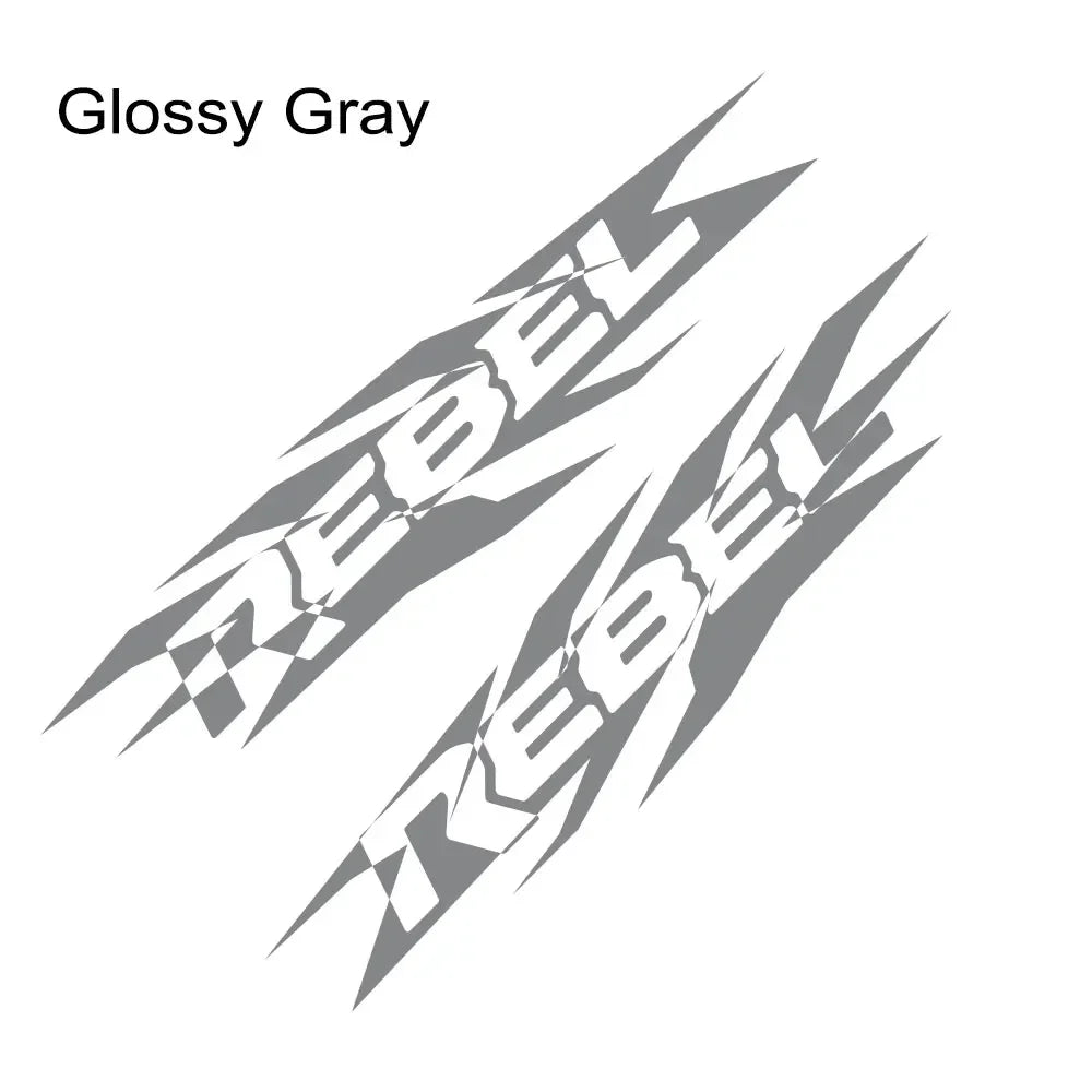 HEMI Door Side Graphic Decal for Dodge RAM 1500 / 2500 / 3500 Rebel | 2-Piece Vinyl Sticker