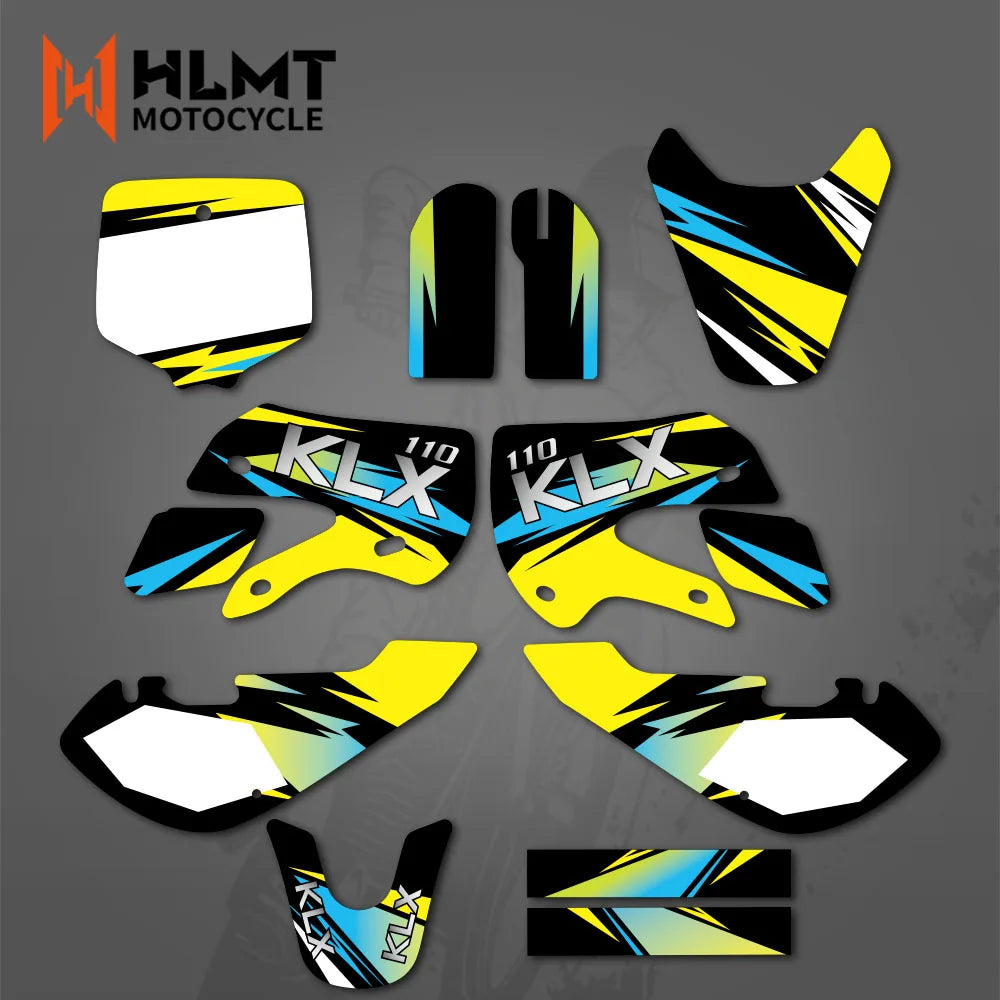 Decal Graphic Kits for Kawasaki KX65 (2000-2013) & KLX110 (2000-2009)