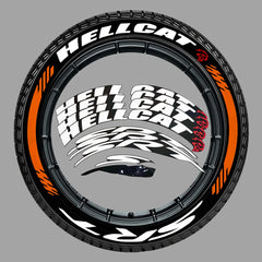 SRT 3D Rubber Permanent Tire Lettering Sticker | Universal Wheel Tuning