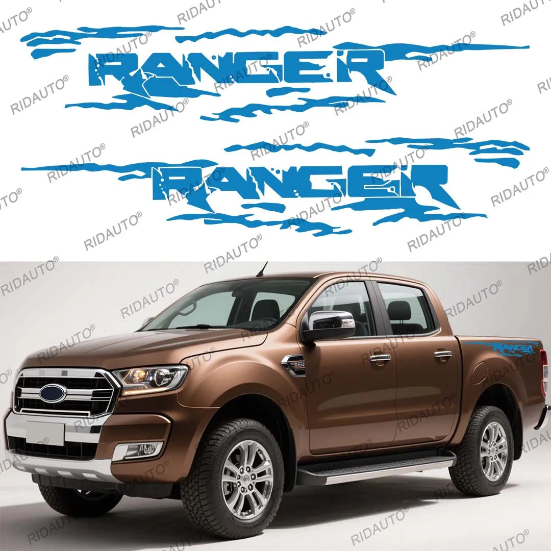 Logo Decal for Ford Ranger Raptor / XLT / XL / Lariat T6-T9 (2012-2025+) | 2-Piece Vinyl