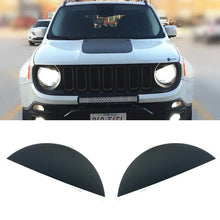 Cargar imagen en el visor de la galería, Angry Eyes Headlight &amp; Dark Smoke Tail Light Decal for Jeep Renegade (2015–2022) | Matte Black Vinyl