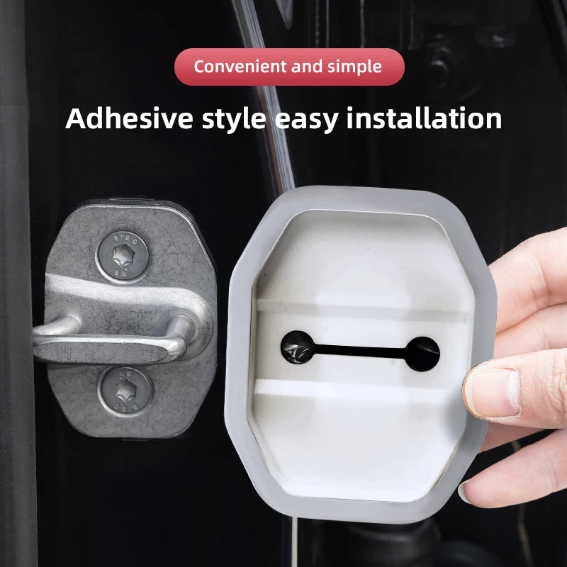 Silicone Door Lock Buckle Protection Cover for Jeep | 4-Piece Anti-Collision Elastic Guard