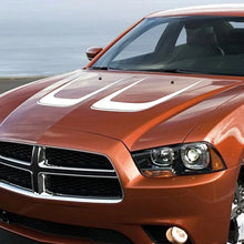 Cargar imagen en el visor de la galería, Hood Cover Engine Vinyl Film Sticker for Dodge Charger | 2-Piece Sport Style Decal