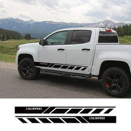 Door Side Skirt Stripe Decal for Chevrolet Colorado | 2-Piece Vinyl Truck Graphic