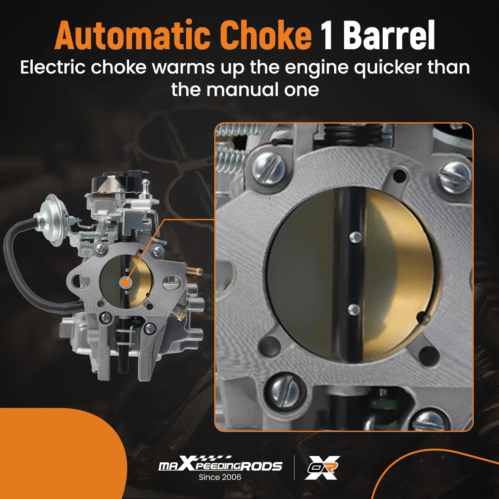 43mm 1-Barrel Carburetor for Ford F150 F250 F350 4.9L 4.1L 3.3L Engine Brand New Kit