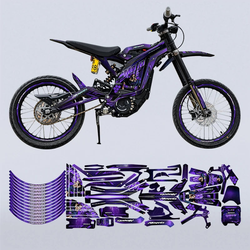 Sur-Ron Light Bee X/S Pattern Fairing Sticker Kit – Body Paint Accessories & Decorative Decals