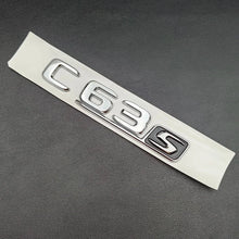 Cargar imagen en el visor de la galería, 3D ABS Chrome C63S Logo V8 BITURBO Badge Trunk Emblem Sticker for Mercedes-Benz AMG | Decal