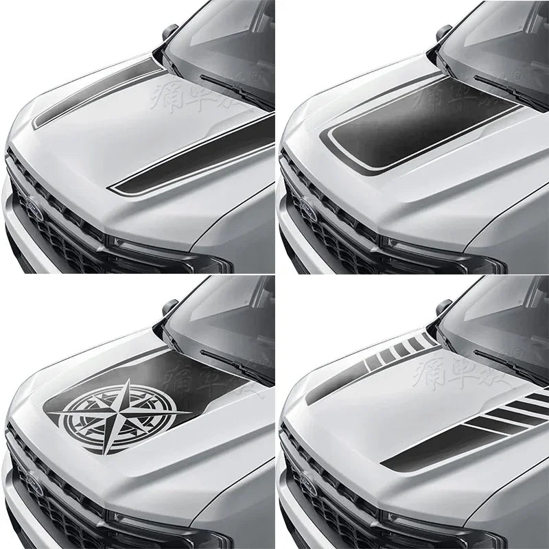 Dedicated Hood Trim Decal Film for Ford Maverick | Premium Color Change Vinyl