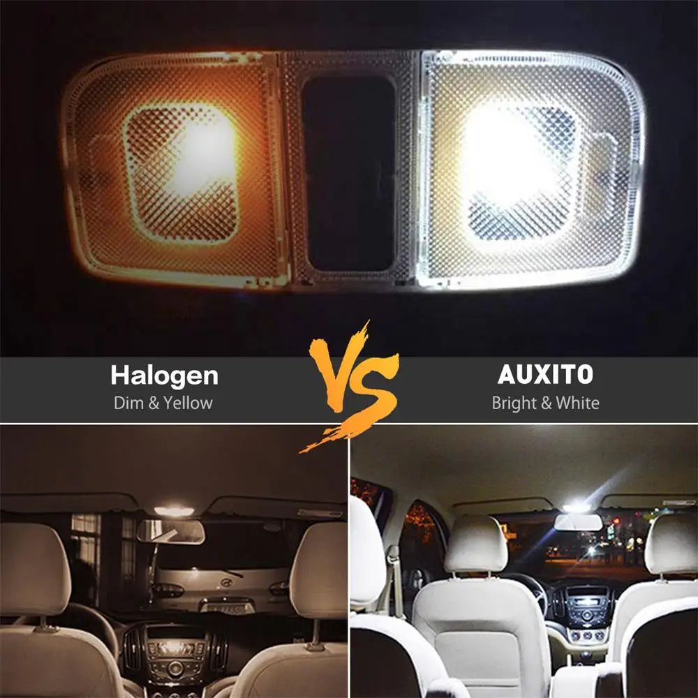 AUXITO T10 194 W5W Ultra-Bright Canbus LED | 2–10 Pack Interior