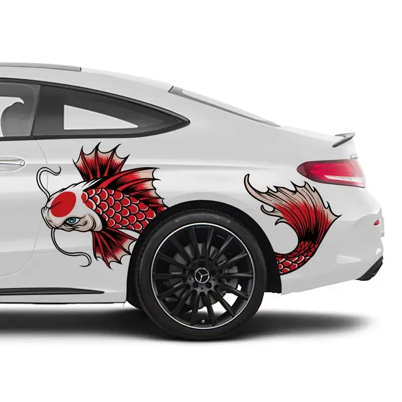 Limited Edition Koi Fish Car Decal Livery - 2-Piece Premium Vinyl Set