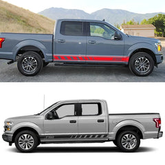 Door Side Skirt Stripe Decal for Ford F-150 Raptor | 2-Piece Pickup Truck Vinyl Graphic