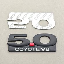 Load image into Gallery viewer, 3D Metal 5.0 COYOTE V8 Badge | Grille, Trunk &amp; Fender Emblem for Ford Mustang