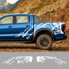 Splash Grunge Body Side Decal for Ford F-150 Raptor / Ranger | 3-Piece Matte Vinyl Kit