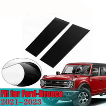 Load image into Gallery viewer, Gloss Black Pillar Post Door Trim Cover for Ford Bronco 4-Door (2021–2023) | Vinyl Sticker Pair