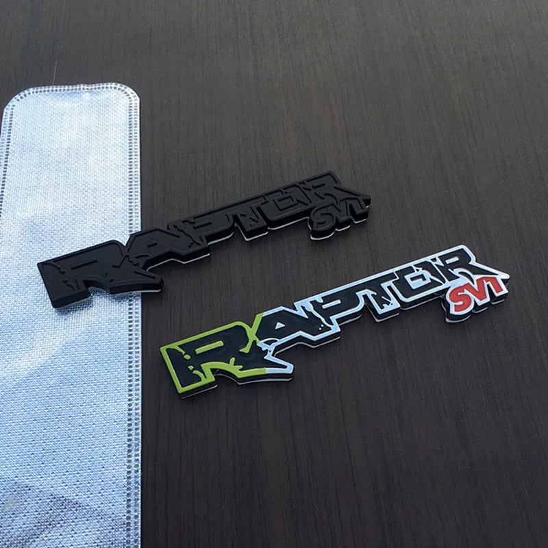 3D Metal Raptor SV1 Emblem Car Sticker for Ford Kuga / Raptor SVT | Styling Badge