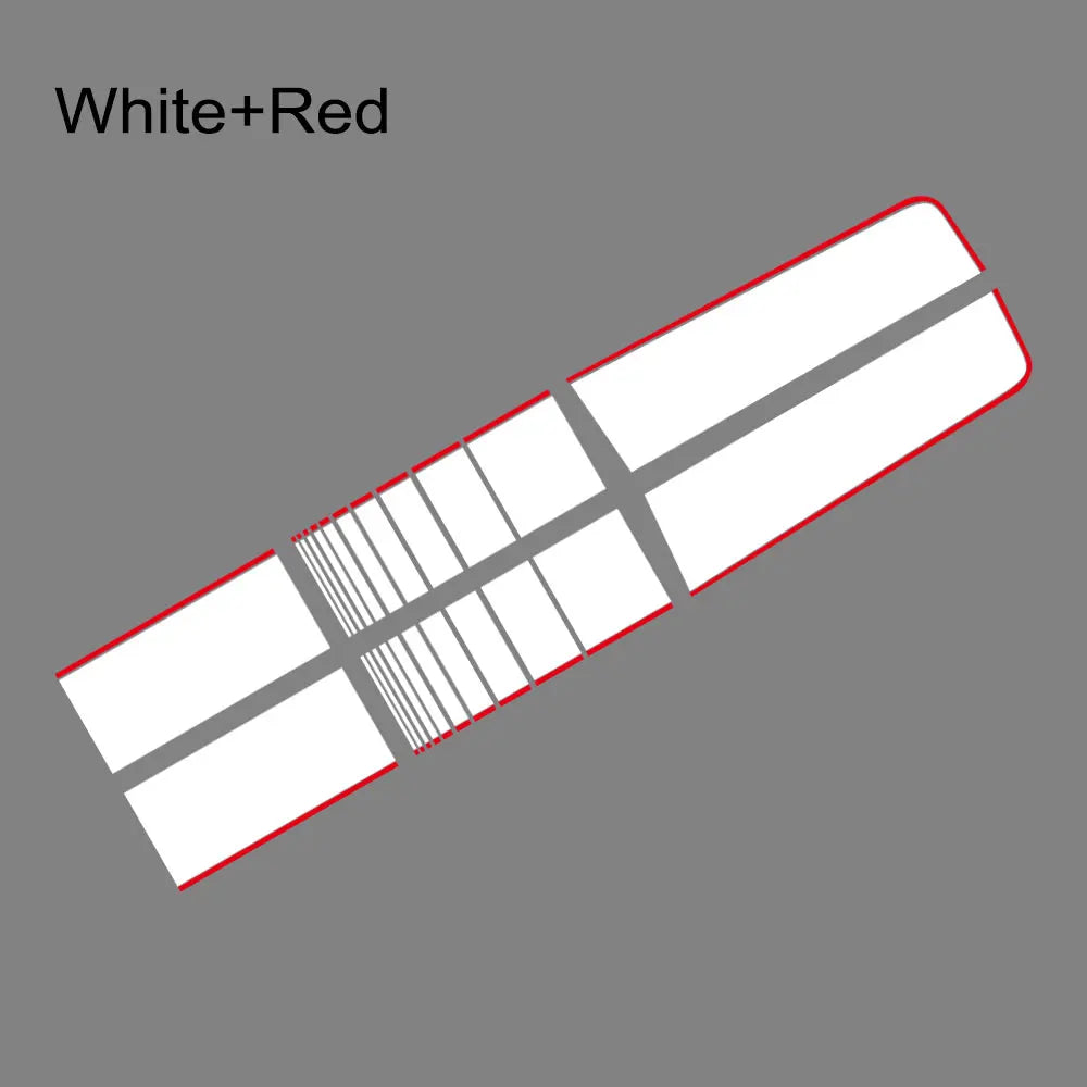Hood, Bonnet, Roof & Trunk Racing Stripe Vinyl Kit | Full-Length Engine Cover Graphics