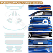 Load image into Gallery viewer, Precut PPF for Tesla Model Y Juniper (2025–2026) | TPU Headlight, Door Handle, Mirror &amp; Tail Light