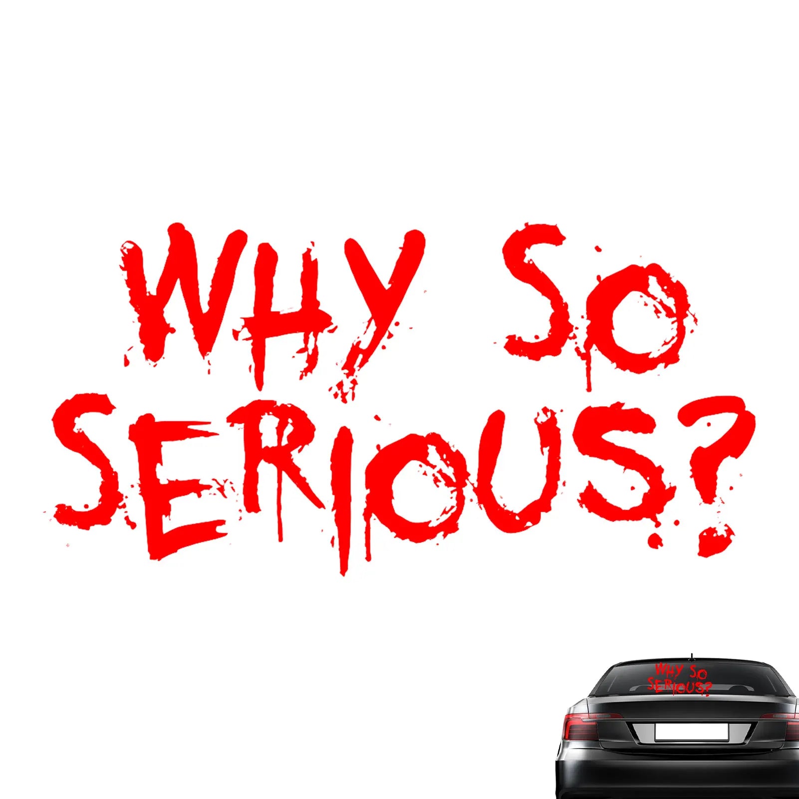 4. Retro Why So Serious? Sticker - Classic Comic Vibes