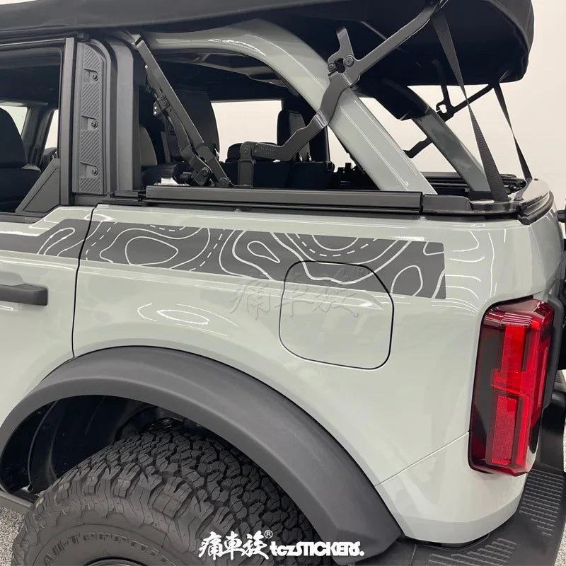 Modified Off-Road Sport Vinyl Decal Kit for Ford Bronco (2022) | KK Custom Body Wrap