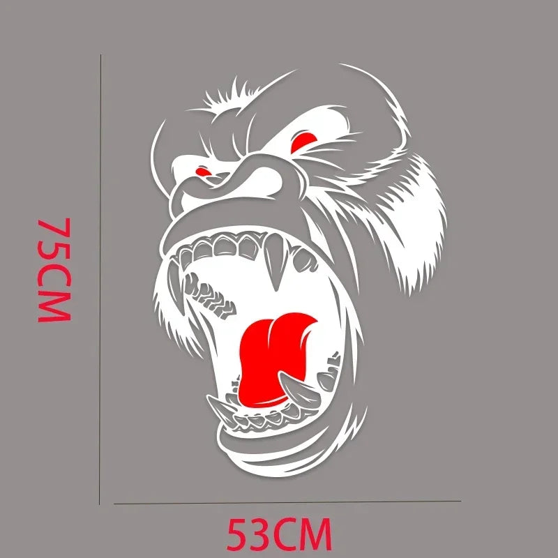 King Kong Gorilla Vintage Grunge Vinyl Graphic Decal – SUV, Truck & Pickup | Hood, Door & Bed Side | Black or White