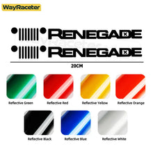 Cargar imagen en el visor de la galería, Jeep Renegade Hood &amp; Fender Reflective Decal Kit – Grill Graphic Vinyl | Trailhawk, Sport (2 Pcs)