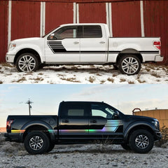 Long Side Door Skirt Stripe Decal for Ford F-150 Raptor | Self-Adhesive Vinyl Kit