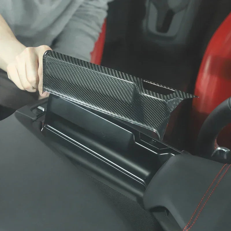 Real Carbon Fiber Navigation Screen Surround Trim for Corvette C8 Coupe / Z06 / Z51 (2020–2025)