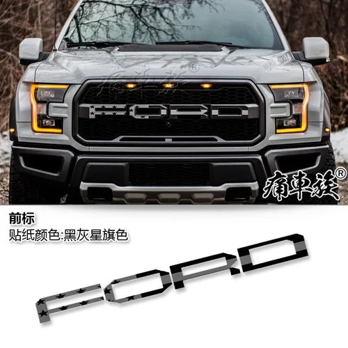 Custom Head Letter Vinyl Decal for Ford Raptor F-150 | KK Film Decorative Sticker