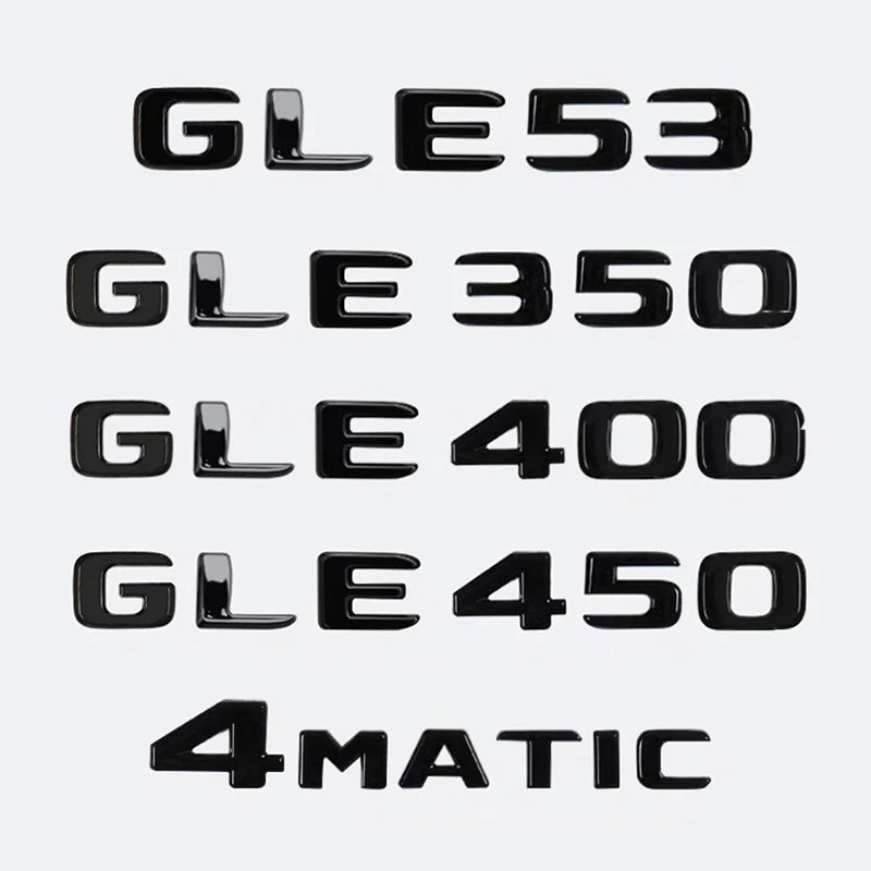 Trunk Words Logo Badge Emblem Decal for Mercedes-Benz GLE / GLE53 / GLE63 | AMG Sticker