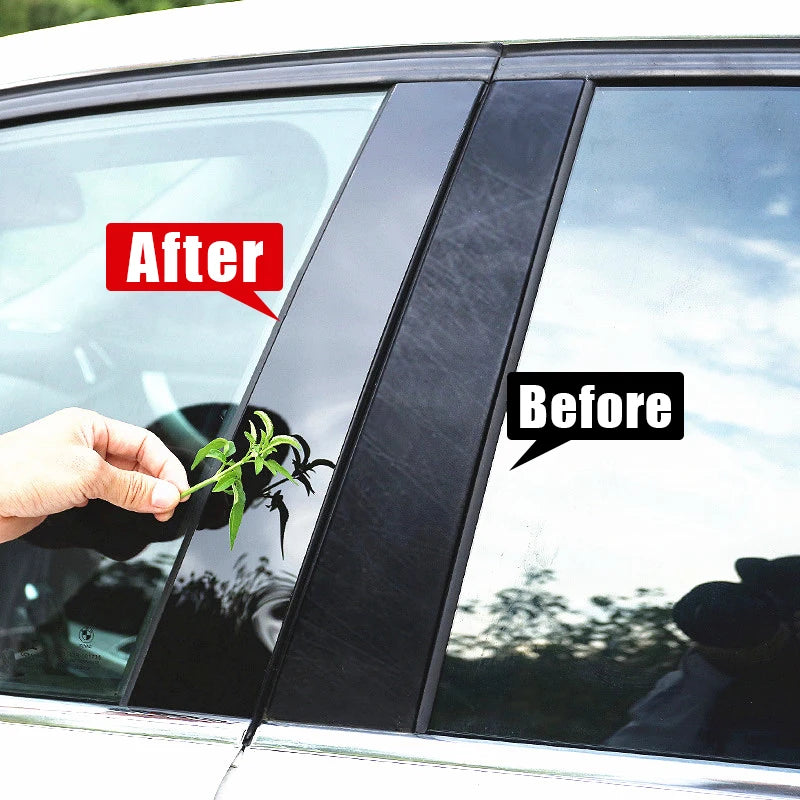 For Toyota RAV4 XA50 2019 2020 2021 2022 2023 2024 2025 Hybrid Car Pillar Posts Door Window Trim Cover Sticker Accessories