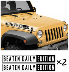 Hood Stripe Off Road 4x4 Durable Vinyl Decal 3.5" x 23.5" Fits: Ford, Dodge, Jeep, Chevy Nissan, Toyota Etc.