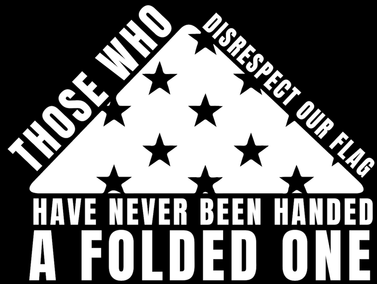 Those Who Disrespect Our Flag 15" Veteran Window Decal Sticker For Car Truck