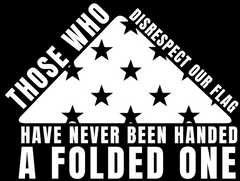 Those Who Disrespect Our Flag 15" Veteran Window Decal Sticker For Car Truck