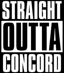 Straight Outta Concord NC North Carolina Decal
