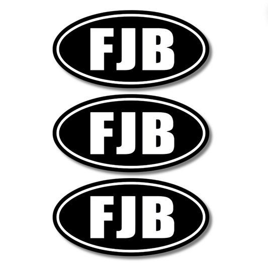 FJB Oval 4" Sticker 3 Pack