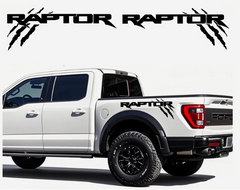 2PCS 30" Truck Bed Vinyl Graphics Side Decal Stickers for Ford F150 Raptor