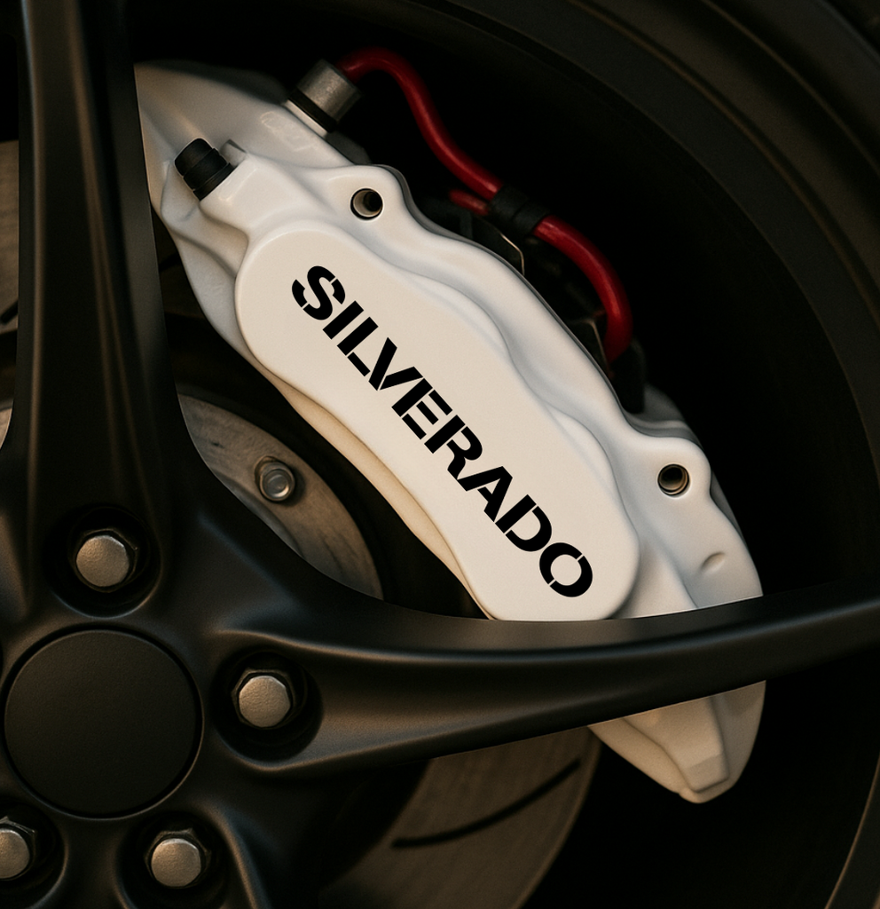 Calcomanía para pinza de freno de Chevrolet Silverado [Juego de 4]
