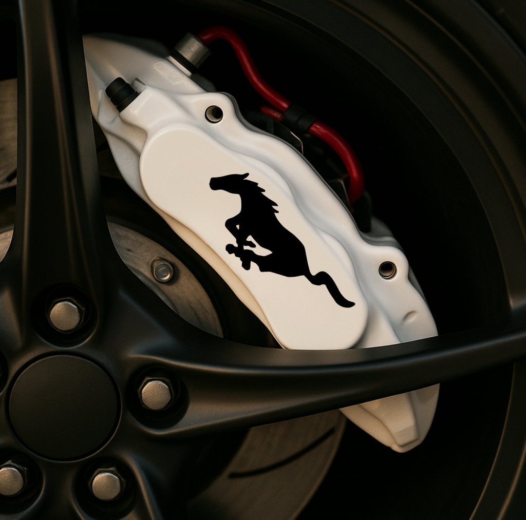Ford Mustang Brake Caliper Decals – Universal Fit | Set of 8 (3" to 6")